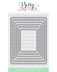 Pretty Pink Posh - Dies - Rounded Stitched Rectangles-ScrapbookPal