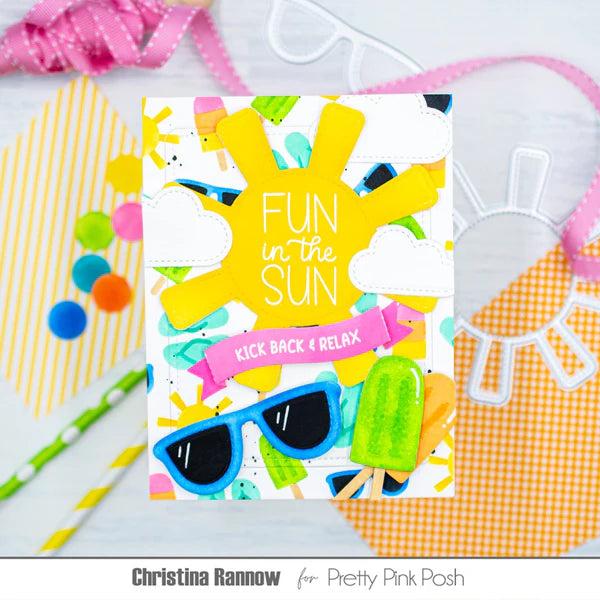 Pretty Pink Posh - Dies - Sun Shaker-ScrapbookPal