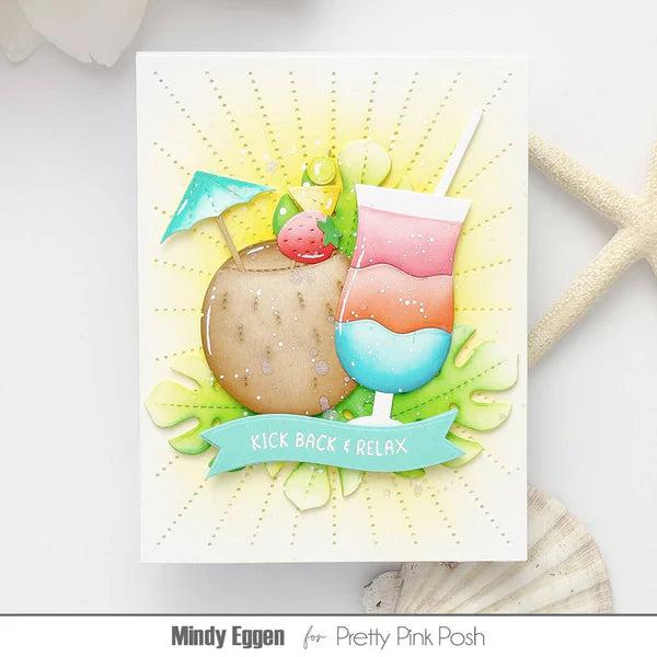 Pretty Pink Posh - Dies - Sunburst Pierced Plate-ScrapbookPal