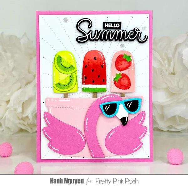 Pretty Pink Posh - Dies - Sunburst Pierced Plate-ScrapbookPal