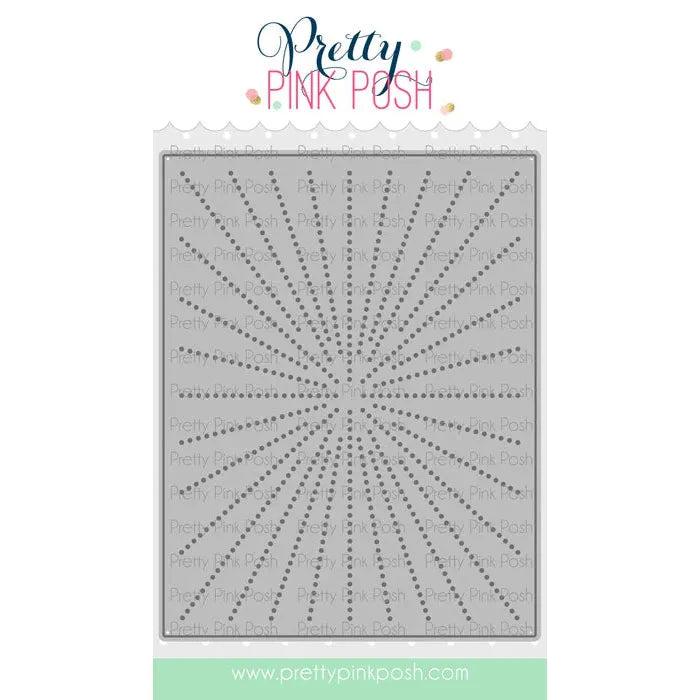 Pretty Pink Posh - Dies - Sunburst Pierced Plate-ScrapbookPal
