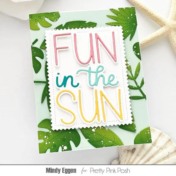 Pretty Pink Posh - Dies - Tropical Leaves-ScrapbookPal