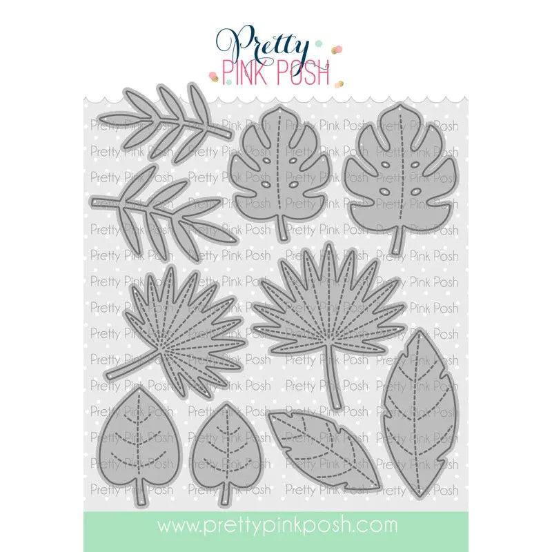 Pretty Pink Posh - Dies - Tropical Leaves-ScrapbookPal