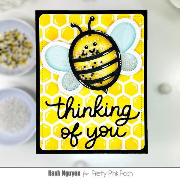Pretty Pink Posh - Shaker Beads - Bee Happy-ScrapbookPal