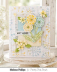 Pretty Pink Posh - Stencils - Dandelion Background-ScrapbookPal