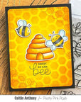 Pretty Pink Posh - Stencils - Honeycomb-ScrapbookPal