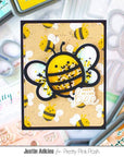 Pretty Pink Posh - Stencils - Layered Bees-ScrapbookPal