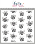 Pretty Pink Posh - Stencils - Layered Bees-ScrapbookPal