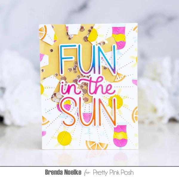 Pretty Pink Posh - Stencils - Layered Summer Fun-ScrapbookPal
