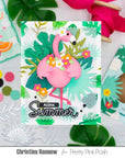 Pretty Pink Posh - Stencils - Layered Tropical Leaves-ScrapbookPal