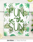 Pretty Pink Posh - Stencils - Layered Tropical Leaves-ScrapbookPal