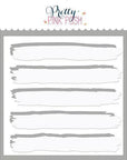 Pretty Pink Posh - Stencils - Watercolor Strips w/ Masks-ScrapbookPal