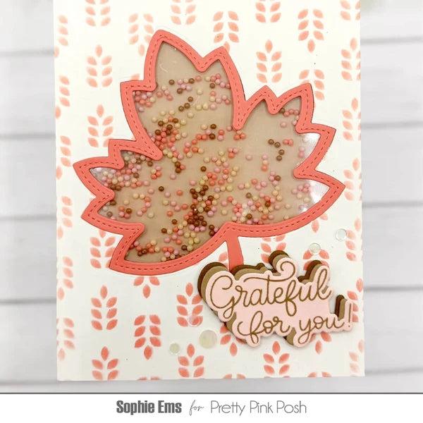 Pretty Pink Posh - Stencils - Wheat Pattern-ScrapbookPal