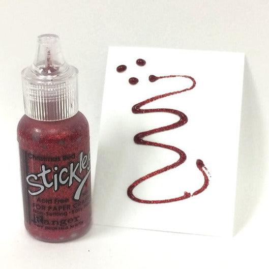 Ranger Ink - Stickles Glitter Glue - Christmas Red-ScrapbookPal