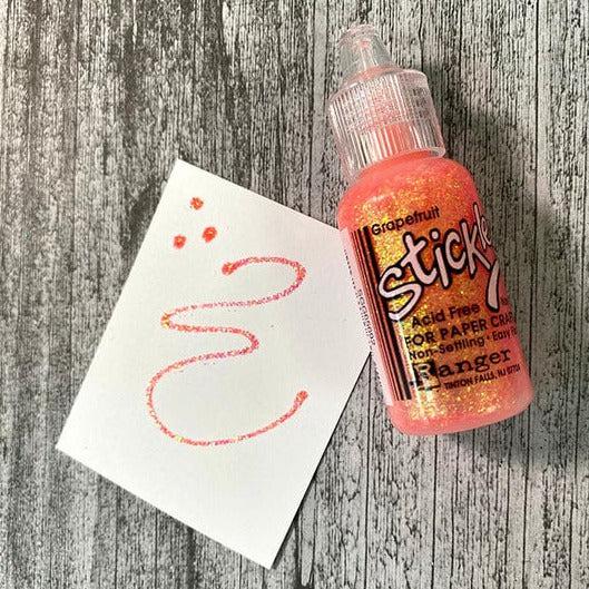 Ranger Ink - Stickles Glitter Glue - Grapefruit-ScrapbookPal