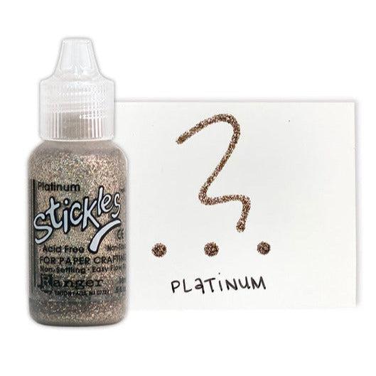 Ranger Ink - Stickles Glitter Glue - Platinum-ScrapbookPal
