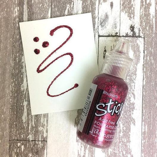 Ranger Ink - Stickles Glitter Glue - Rhubarb-ScrapbookPal