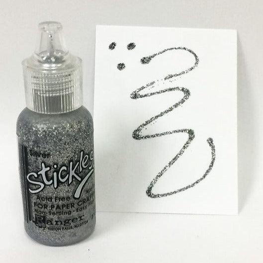 Ranger Ink - Stickles Glitter Glue - Silver-ScrapbookPal