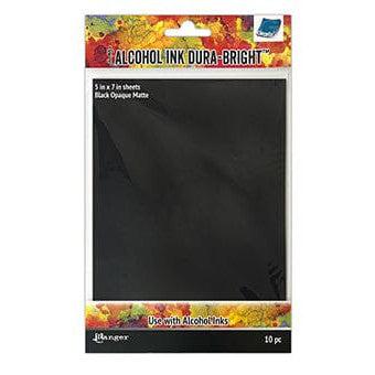 Ranger Ink - Tim Holtz - Alcohol Ink Dura-Bright - Black, 10 pk-ScrapbookPal