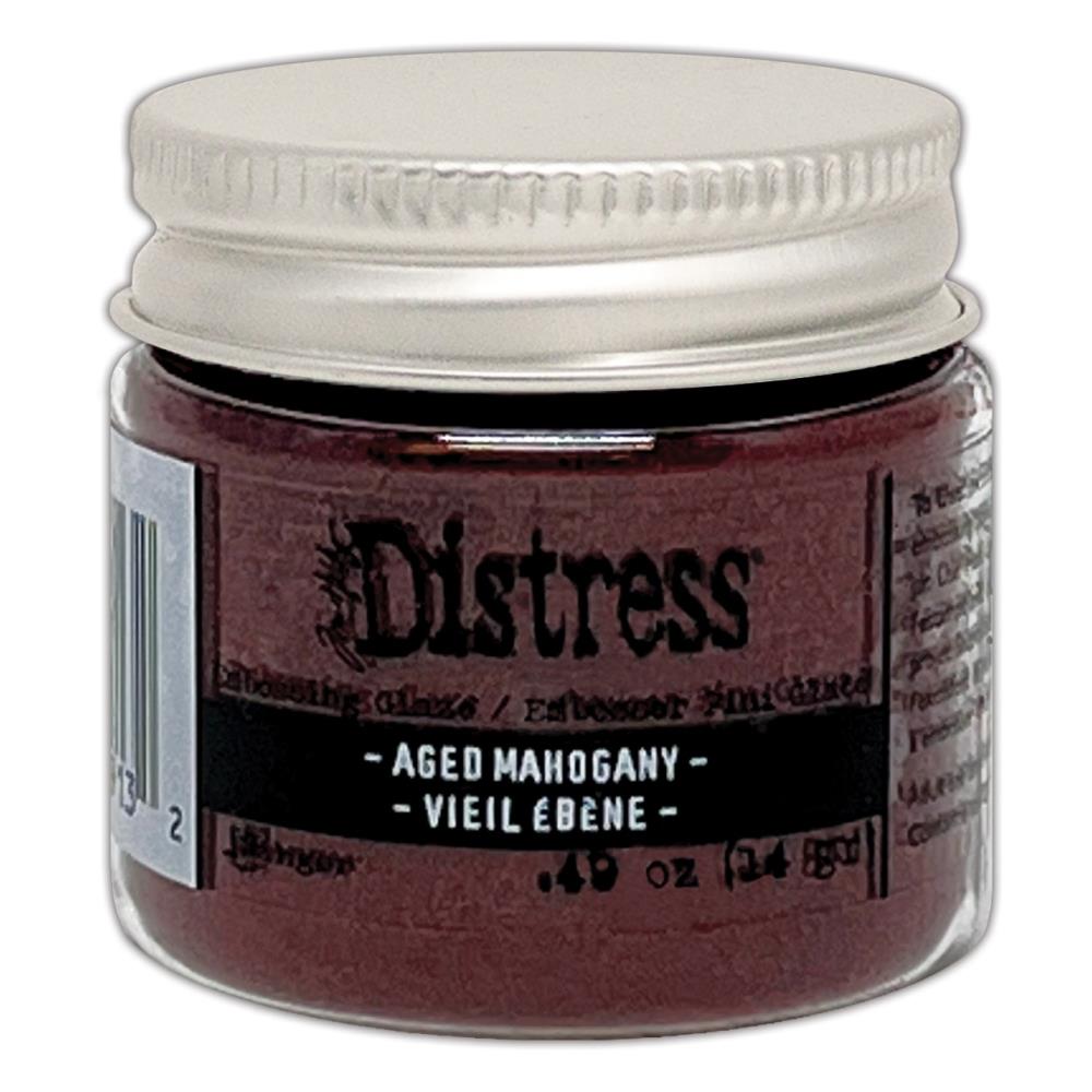 Ranger Ink - Tim Holtz - Distress Embossing Glaze - Aged Mahogany-ScrapbookPal