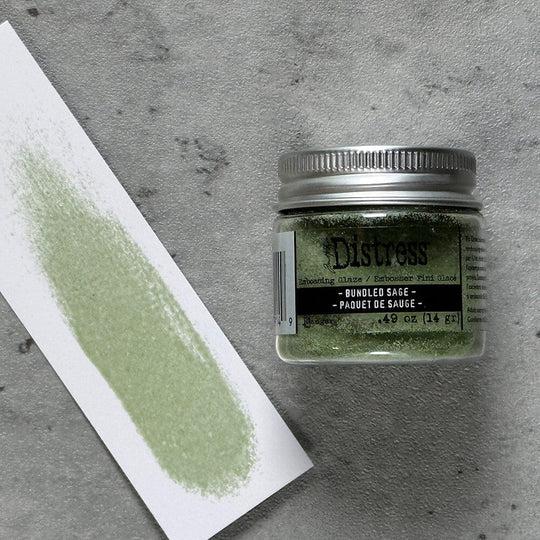 Ranger Ink - Tim Holtz - Distress Embossing Glaze - Bundled Sage-ScrapbookPal