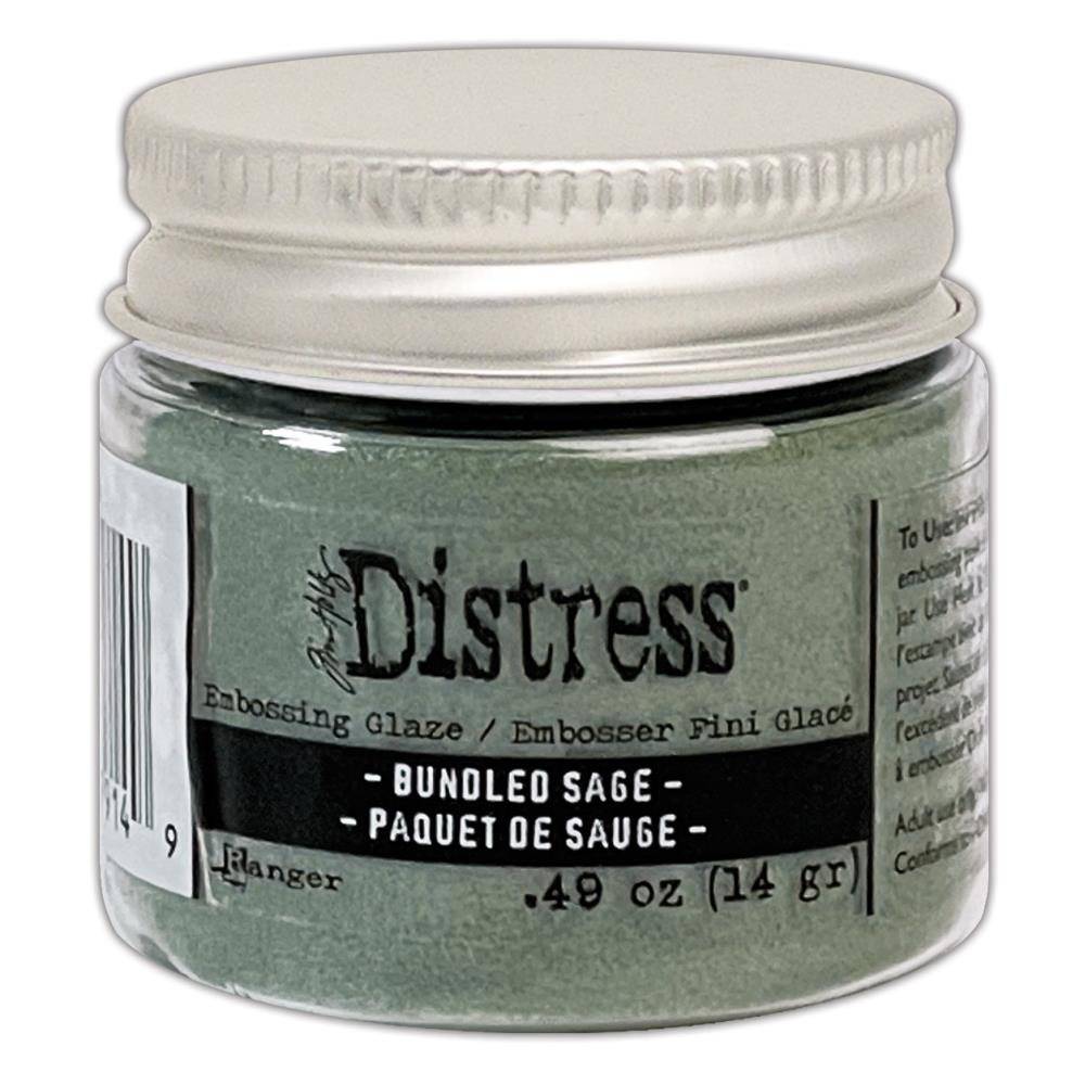 Ranger Ink - Tim Holtz - Distress Embossing Glaze - Bundled Sage-ScrapbookPal