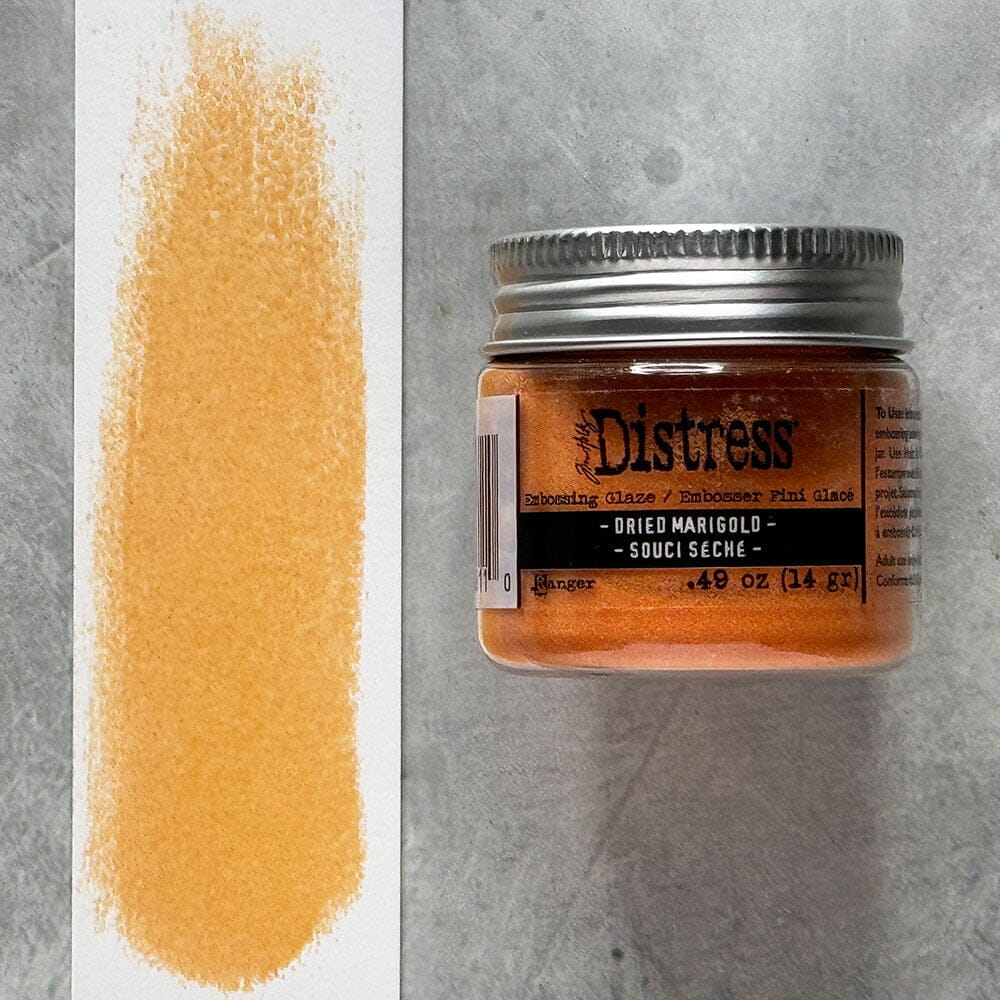 Ranger Ink - Tim Holtz - Distress Embossing Glaze - Dried Marigold-ScrapbookPal