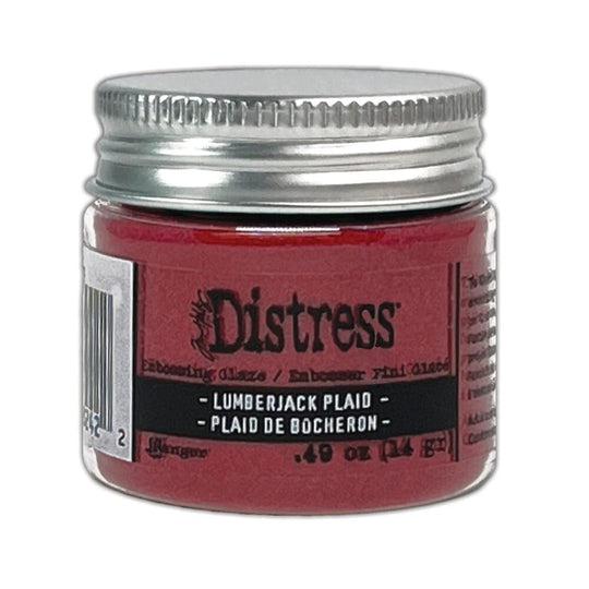 Ranger Ink - Tim Holtz - Distress Embossing Glaze - Lumberjack Plaid-ScrapbookPal