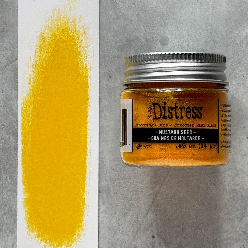 Ranger Ink - Tim Holtz - Distress Embossing Glaze - Mustard Seed-ScrapbookPal