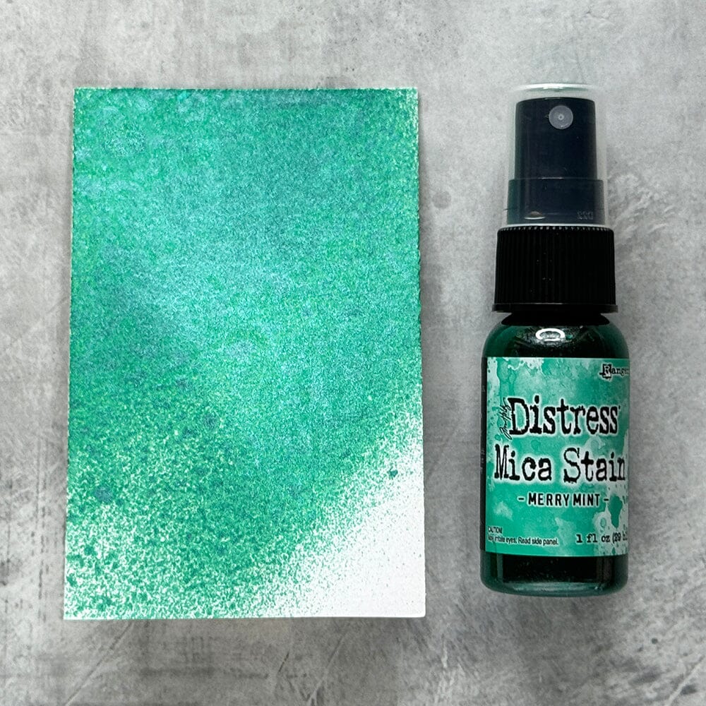 Ranger Ink - Tim Holtz - Distress Mica Stain - Merry Mint-ScrapbookPal