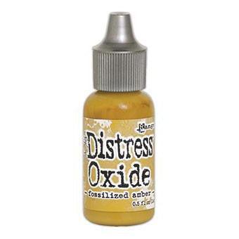 Ranger Ink - Tim Holtz - Distress Oxide Re-Inker - Fossilized Amber-ScrapbookPal