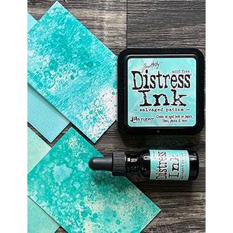Ranger Ink - Tim Holtz - Distress Re-Inker - Salvaged Patina-ScrapbookPal