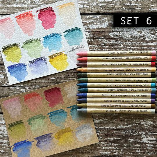 Ranger Ink - Tim Holtz - Distress Watercolor Pencils - Set 6-ScrapbookPal