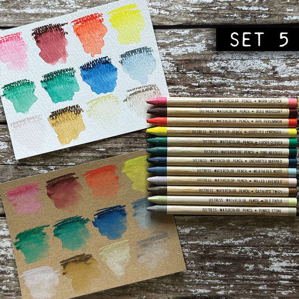 Ranger - Tim Holtz - Distress Watercolor Pencils - Set 5-ScrapbookPal