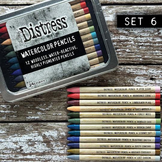 Ranger - Tim Holtz - Distress Watercolor Pencils - Set 6-ScrapbookPal