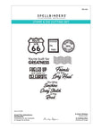 Spellbinders - Classic Road Legends 2.0 Collection - Clear Stamps & Dies - Road Trip Adventures Sentiments - Scratch & Dent