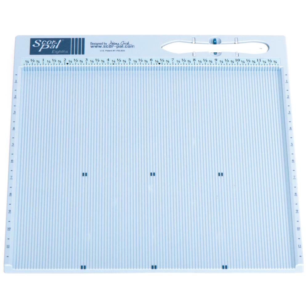 Scor-Pal - Eighths Scoring Board - 12" x 12"-ScrapbookPal
