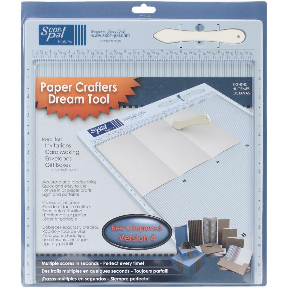 Scor-Pal - Eighths Scoring Board - 12" x 12"-ScrapbookPal