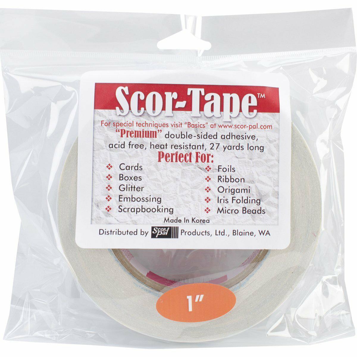Scor-Pal - Scor-Tape 1" x 27 yds-ScrapbookPal