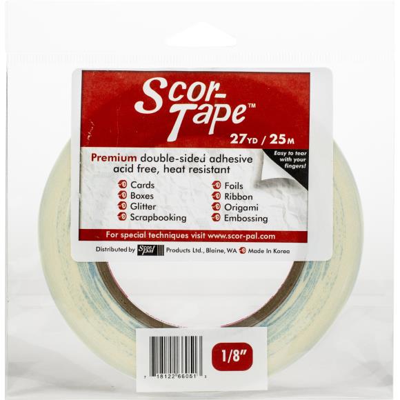 Scor-Pal - Scor-Tape 1/8" x 27 yds-ScrapbookPal