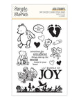 Simple Stories - Say Cheese Classic Pooh Baby Collection - Clear Stamps - Bundle of Joy-ScrapbookPal