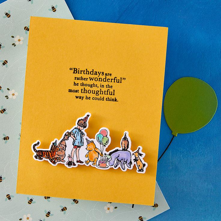 Simple Stories - Say Cheese Classic Pooh Birthday Collection - Clear Stamps &amp; Dies - Make a Wish!-ScrapbookPal