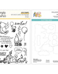 Simple Stories - Say Cheese Classic Pooh Birthday Collection - Clear Stamps & Dies - Woo Hoo!-ScrapbookPal