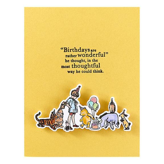 Simple Stories - Say Cheese Classic Pooh Birthday Collection - Clear Stamps - Woo Hoo!-ScrapbookPal