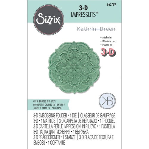 Sizzix - 3-D Impresslits Embossing Folder - Adornment-ScrapbookPal