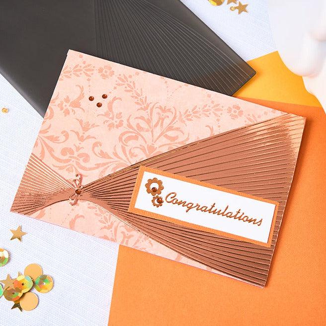 Sizzix - 3-D Textured Impressions Embossing Folder - Cosmopolitan, French Twist-ScrapbookPal