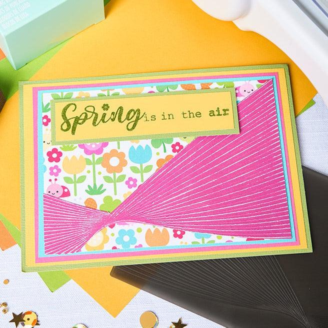 Sizzix - 3-D Textured Impressions Embossing Folder - Cosmopolitan, French Twist-ScrapbookPal