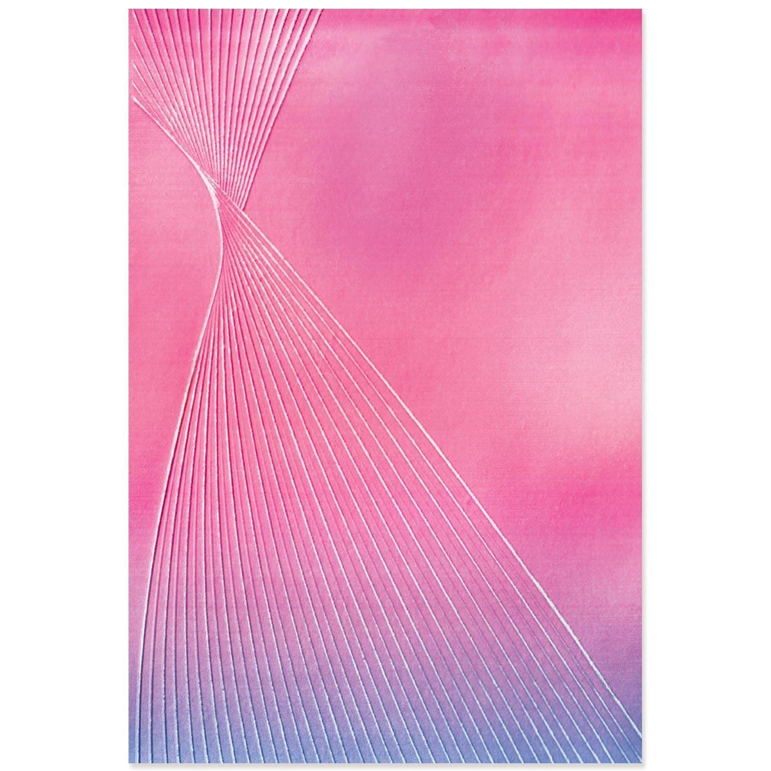 Sizzix - 3-D Textured Impressions Embossing Folder - Cosmopolitan, French Twist-ScrapbookPal
