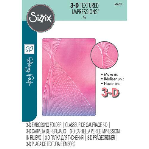 Sizzix - 3-D Textured Impressions Embossing Folder - Cosmopolitan, French Twist-ScrapbookPal