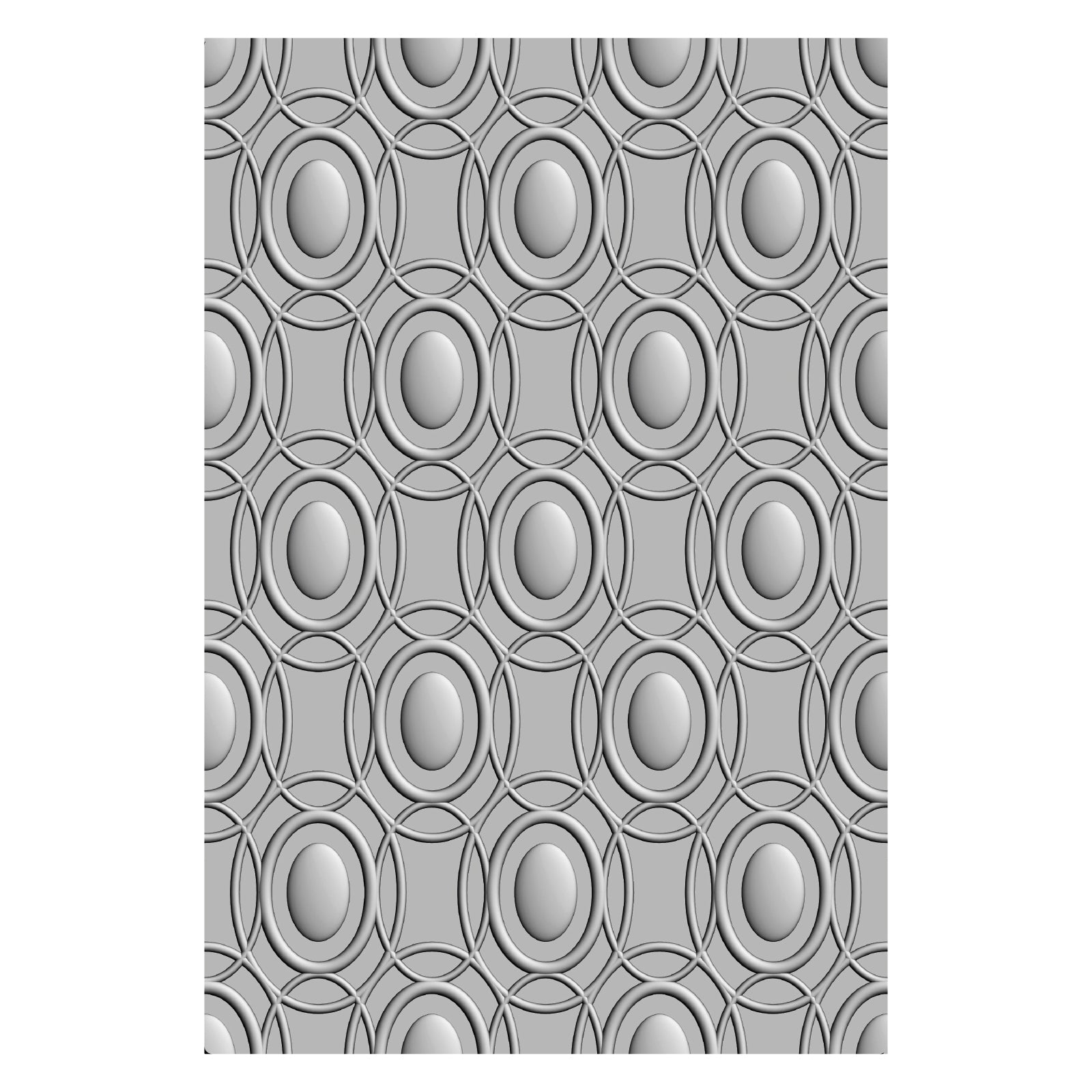 Sizzix - 3-D Textured Impressions Embossing Folder - Cosmopolitan, Golden Rings-ScrapbookPal